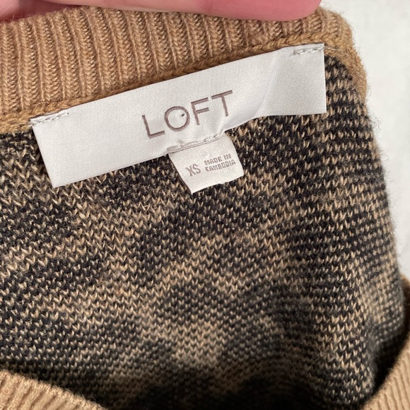 Loft Leopard Print Sweater Dress - Picture 6 of 7